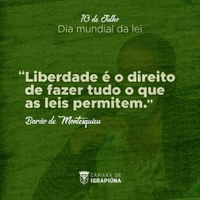 10 de Julho dia Mundial da Lei