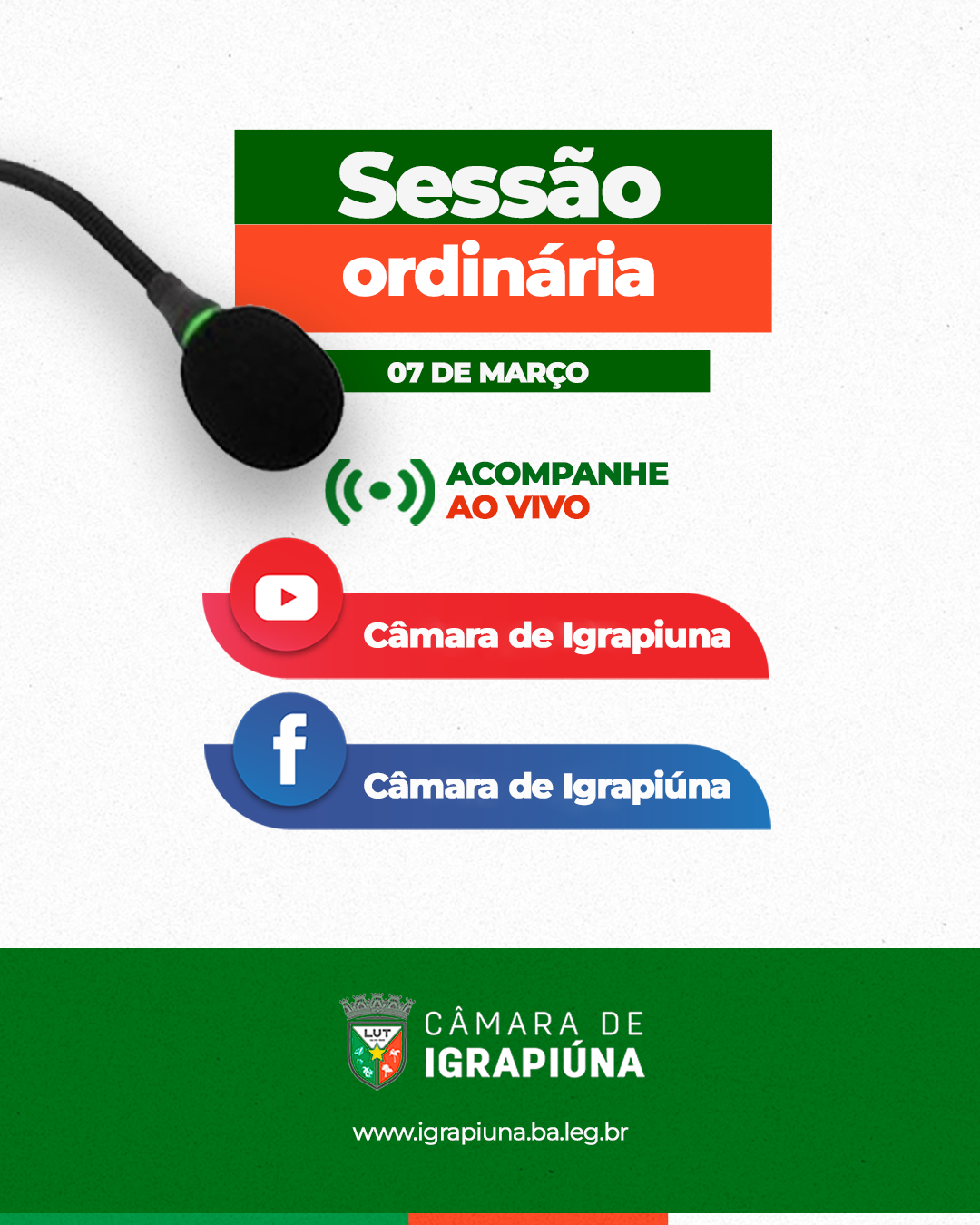 AVISO SESSÃO ORDINÁRIA