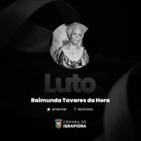 É com muito pesar que informamos o falecimento da senhora Raimunda Tavares da Hora.