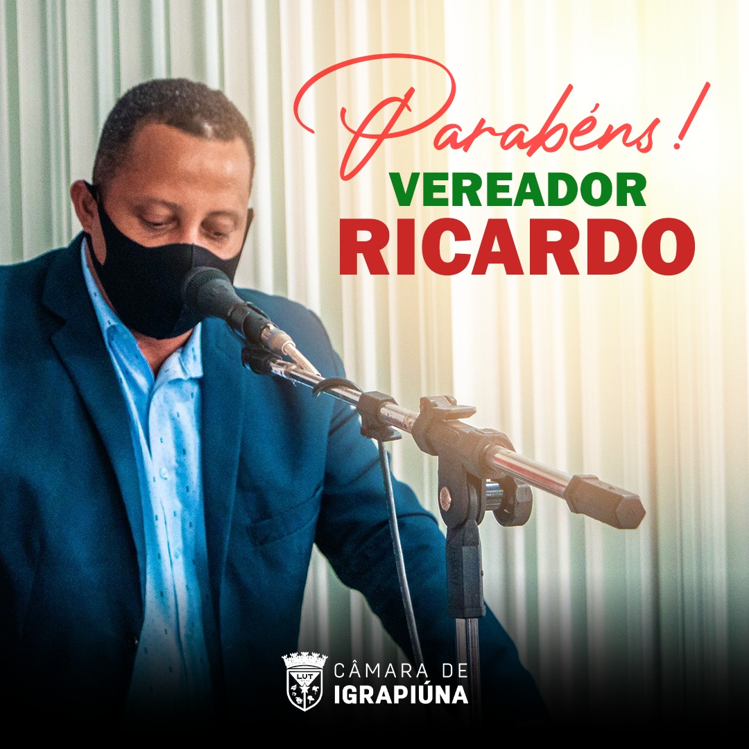 Feliz aniversário, Vereador Ricardo!