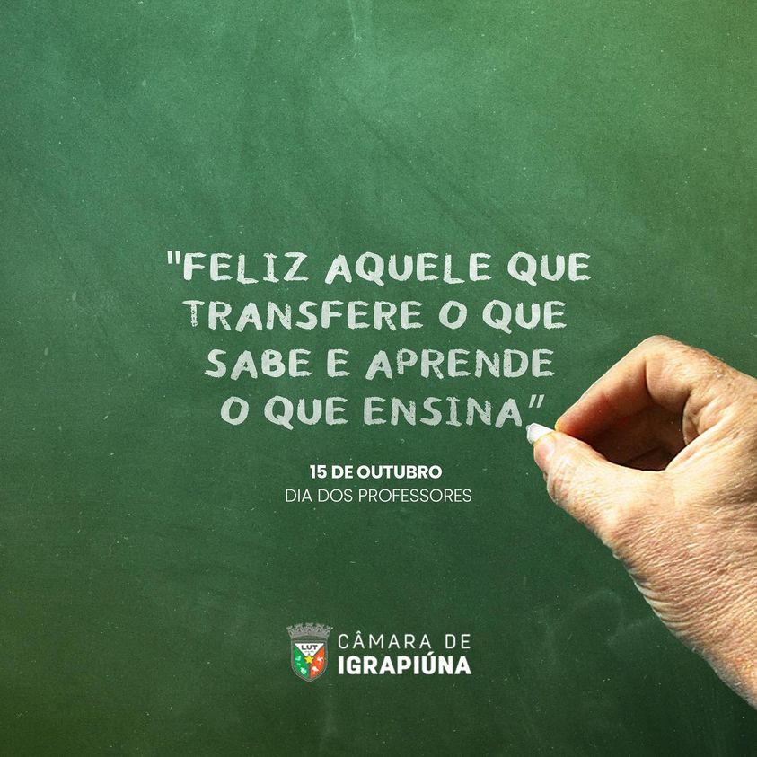 Legislativo deseja um Feliz dia dos Professores a todos!