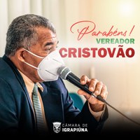 Parabéns ao Presidente da Câmara Cristovão