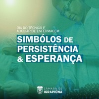 Parabéns, técnicos e auxiliares de enfermagem!