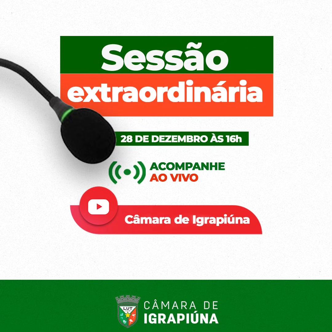 SESSÃO EXTORDINÁRIA 28/12/2023