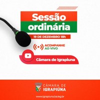 SESSÃO ORDINÁRIA 19/12/2023